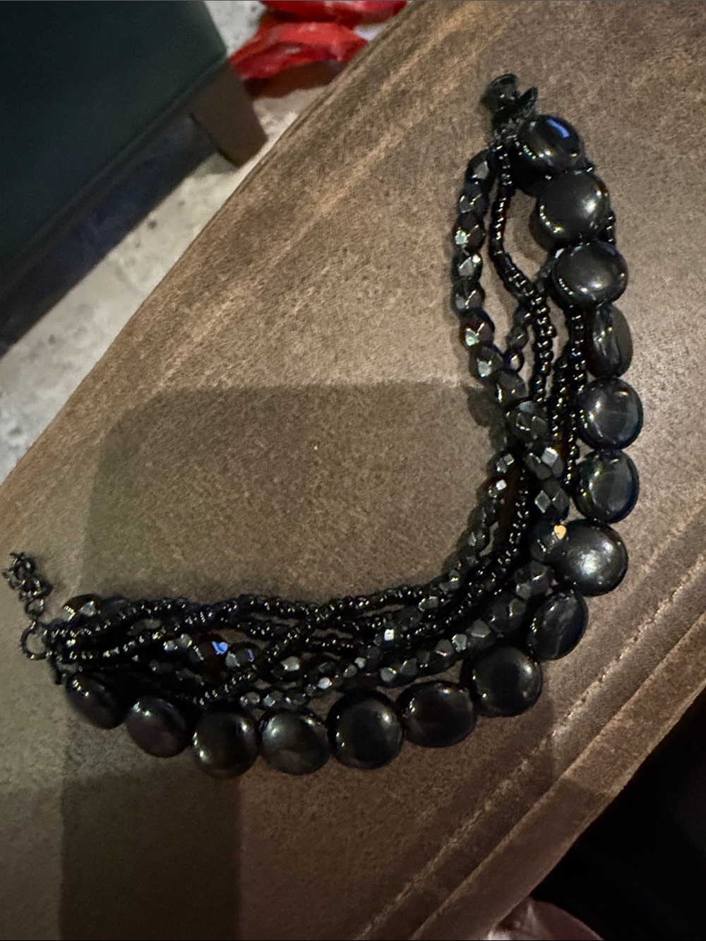 Premier Black Beaded Layered Bracelet